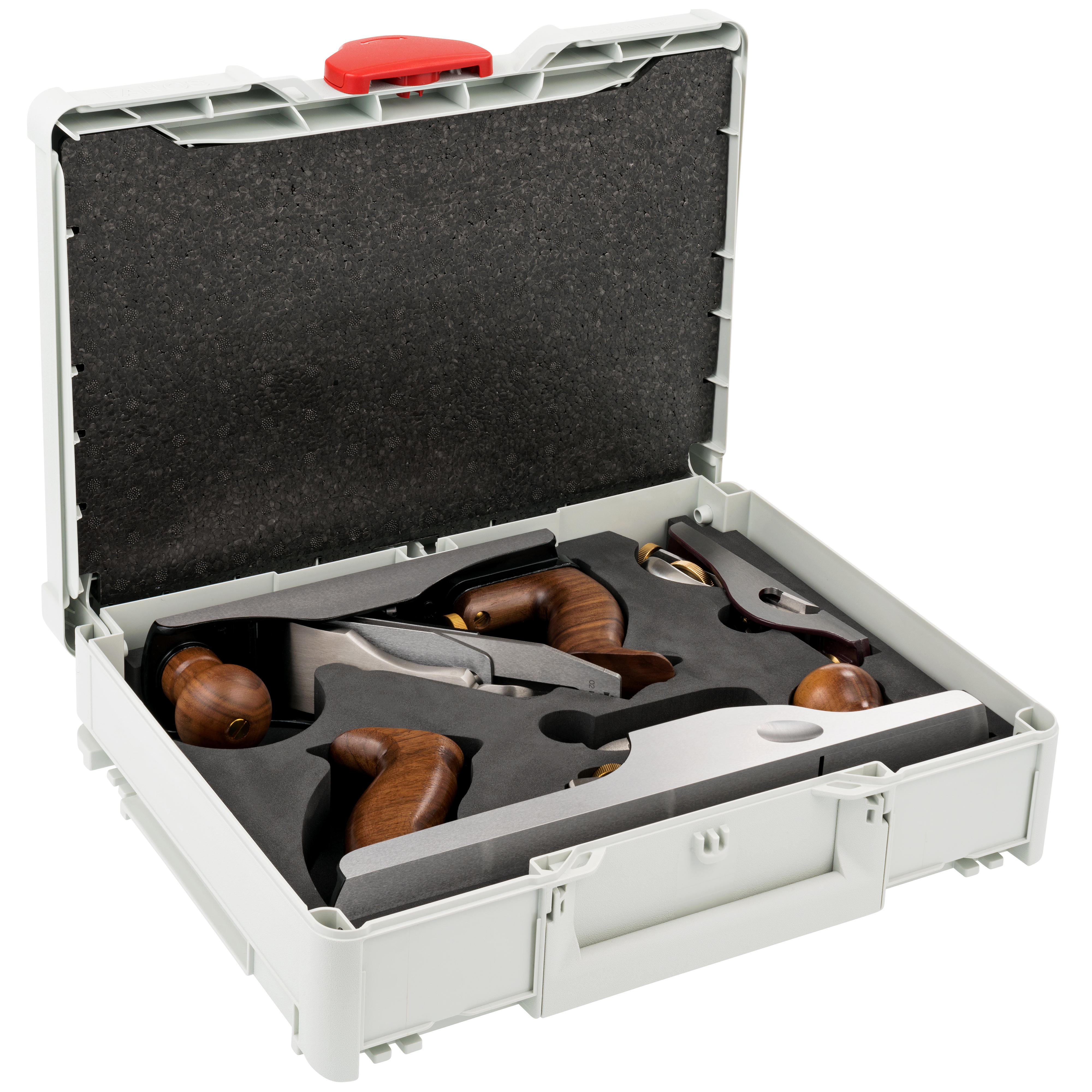 DICTUM® Hobelset für Einsteiger, Linkshänder, im Systainer³, SK4-Eisen