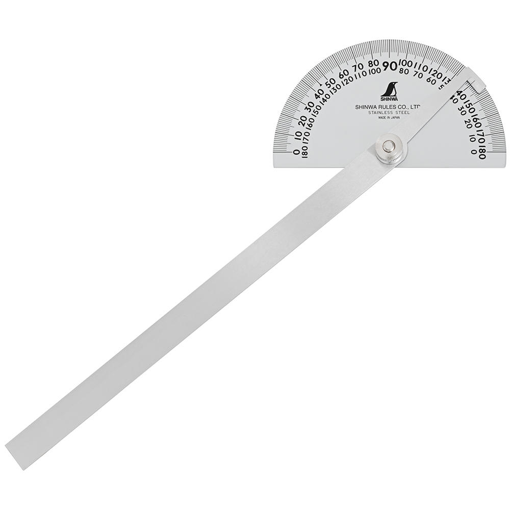 Rapporteur de précision Shinwa®, envergure de l'échelle 120 mm