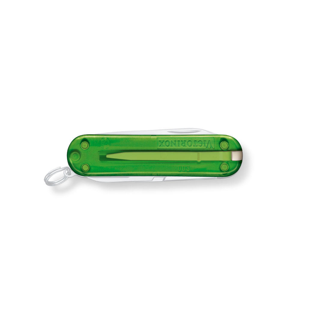 Couteau de poche Victorinox® » Classic SD «, vert transparent