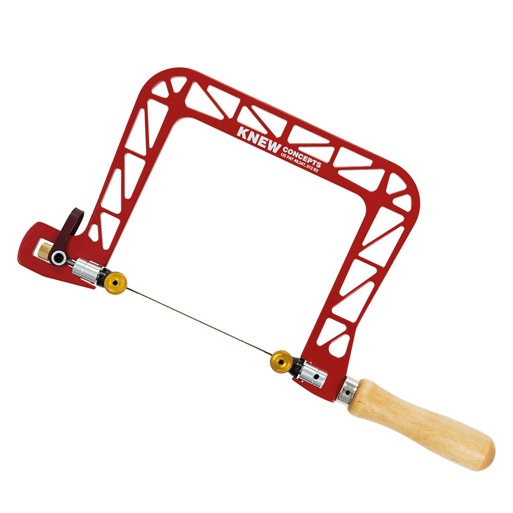 Knew Concepts Coping Saw, Heavy Duty, with Swivel Blade, Jaw depth 125 mm
