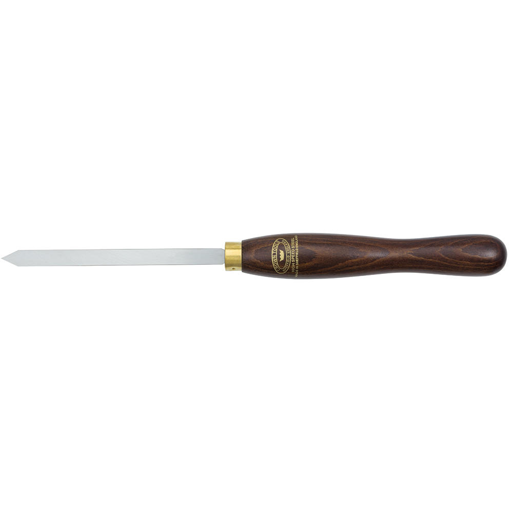Crown® Triangular Parting Tool, Stained Beech Handle, Blade Width 3 mm