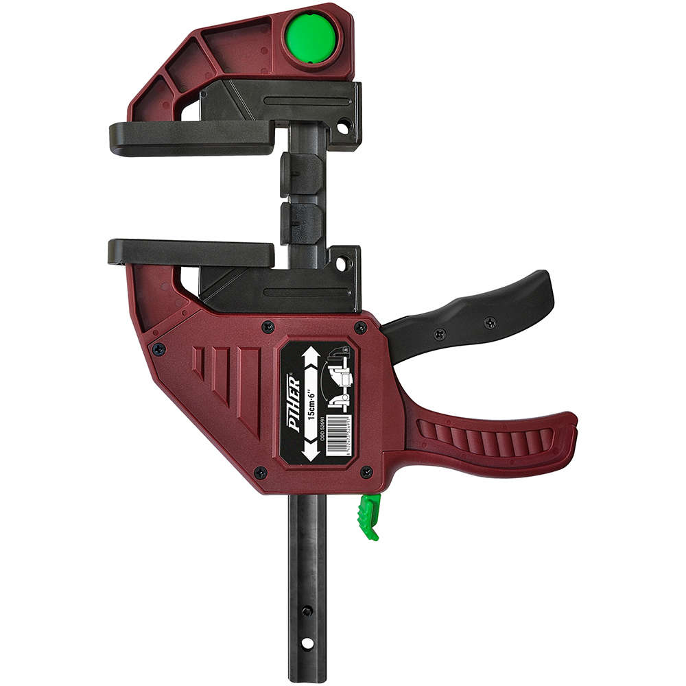 Piher® Maxi Quick 300 One-handed Clamp, Throat Depth 94 mm, Capacity 600 mm