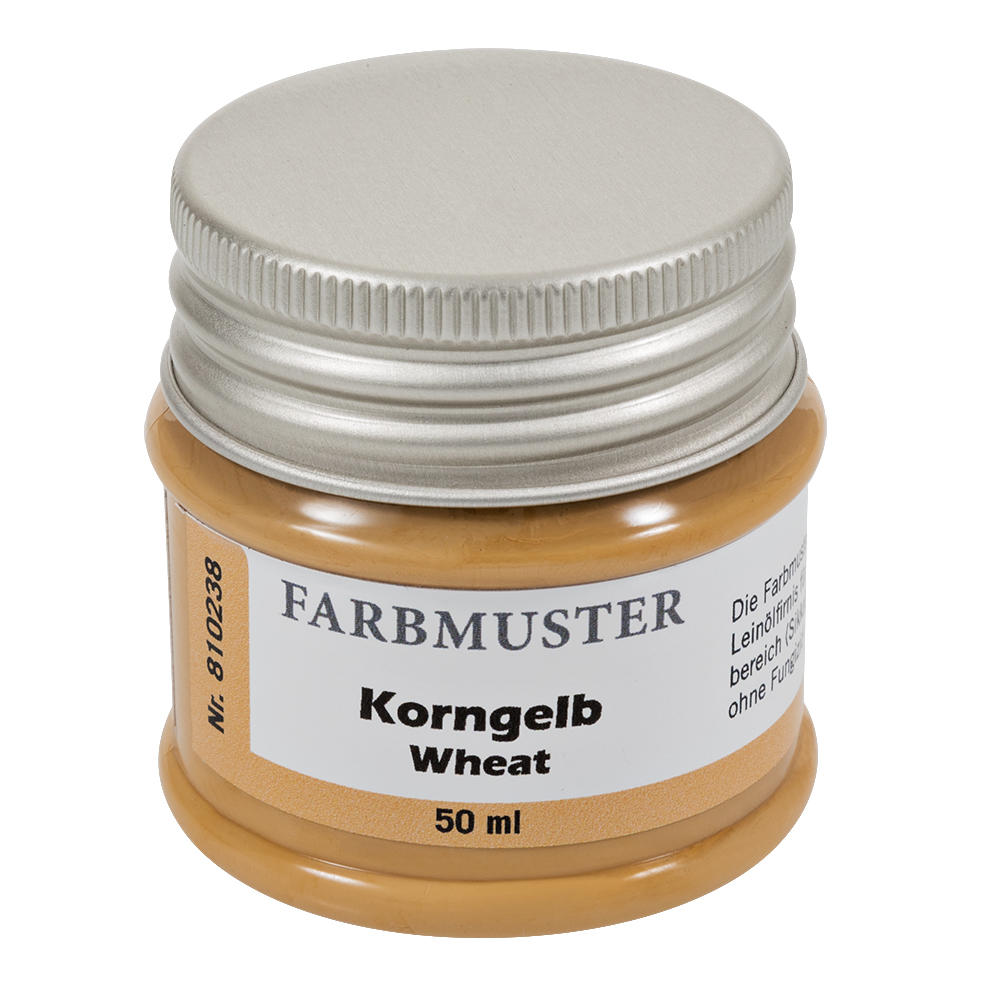 Colour Sample for Linseed Oil Paints, Wheat