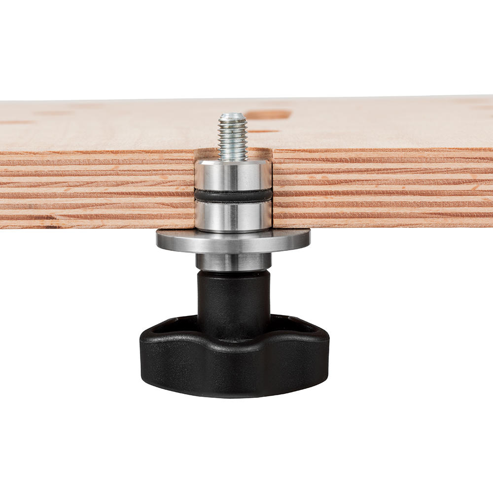 DICTUM® Star Knob Screw with Pressure Plate, M8 x 30