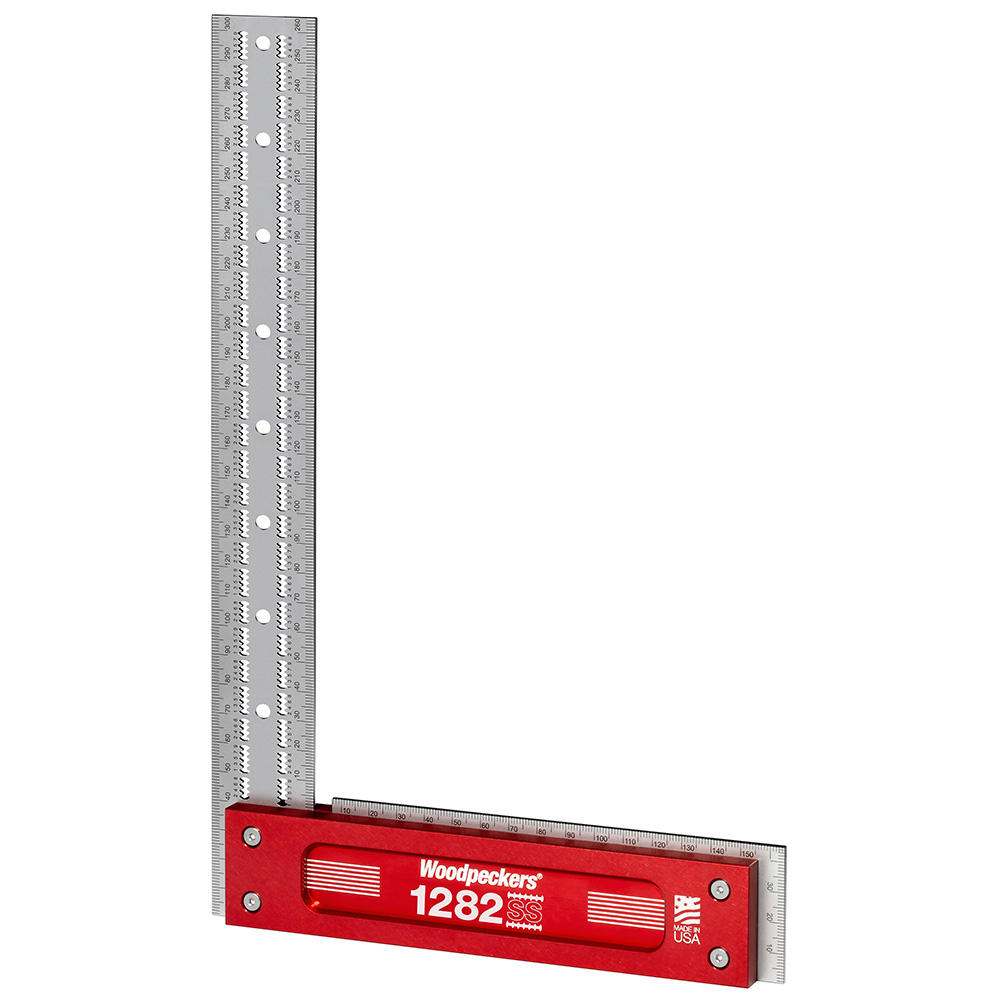 Squadra di precisione 90° in acciaio inossidabile Woodpeckers®, modello 1282