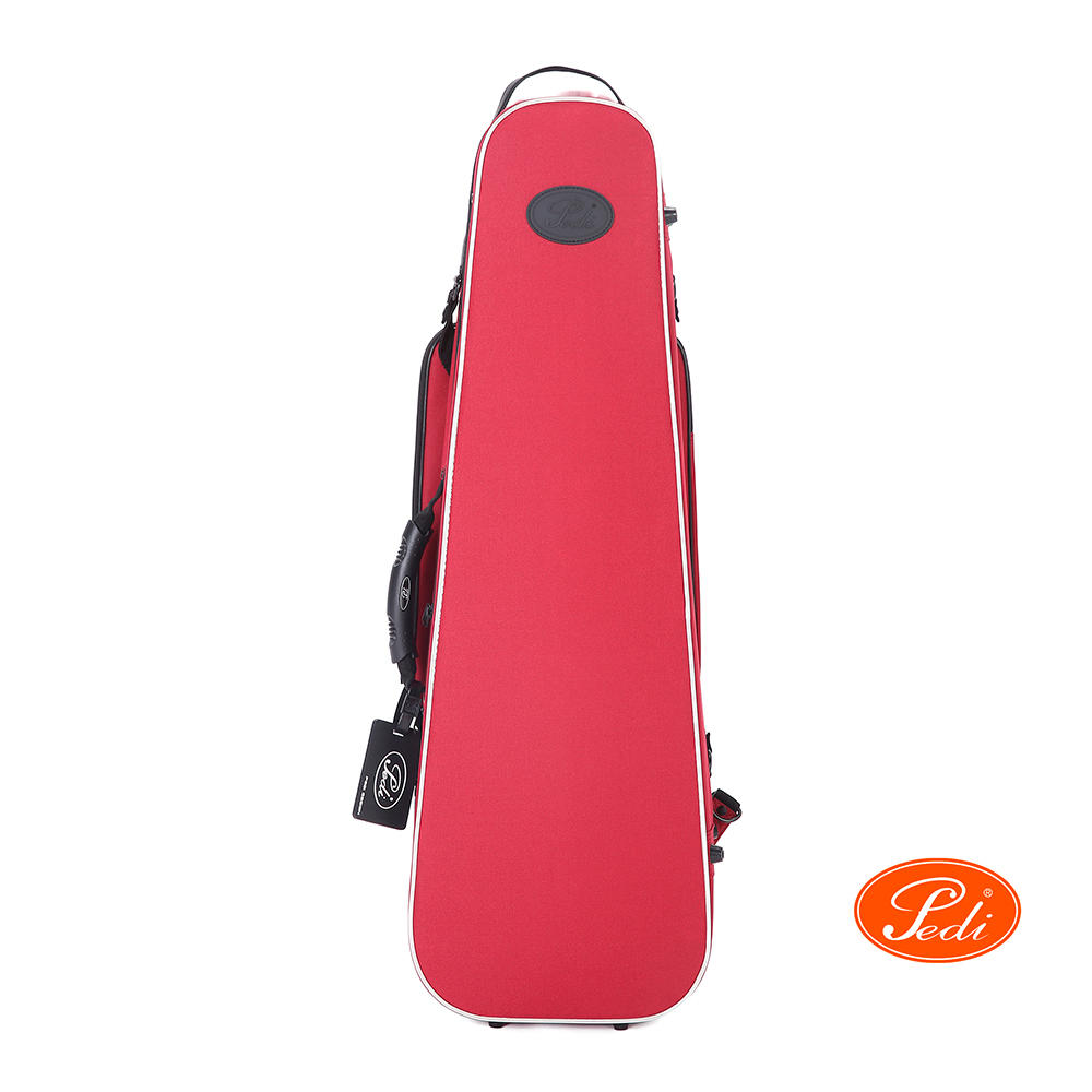 Étui-caisse Pedi®, modèle P100, violon 4/4, réfléchissant, rouge