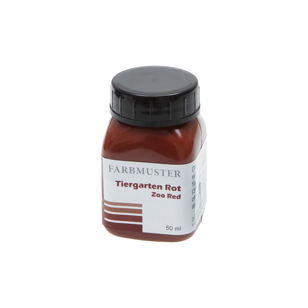 Colour Sample for Linseed Oil Paints, Zoo Red
