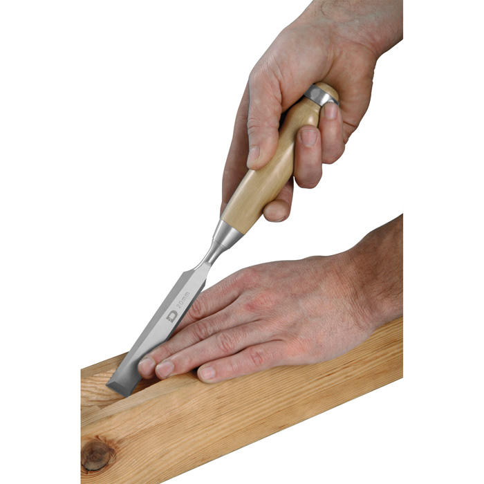 Ciseau à bois DICTUM®, forme allongée, largeur de lame 30 mm