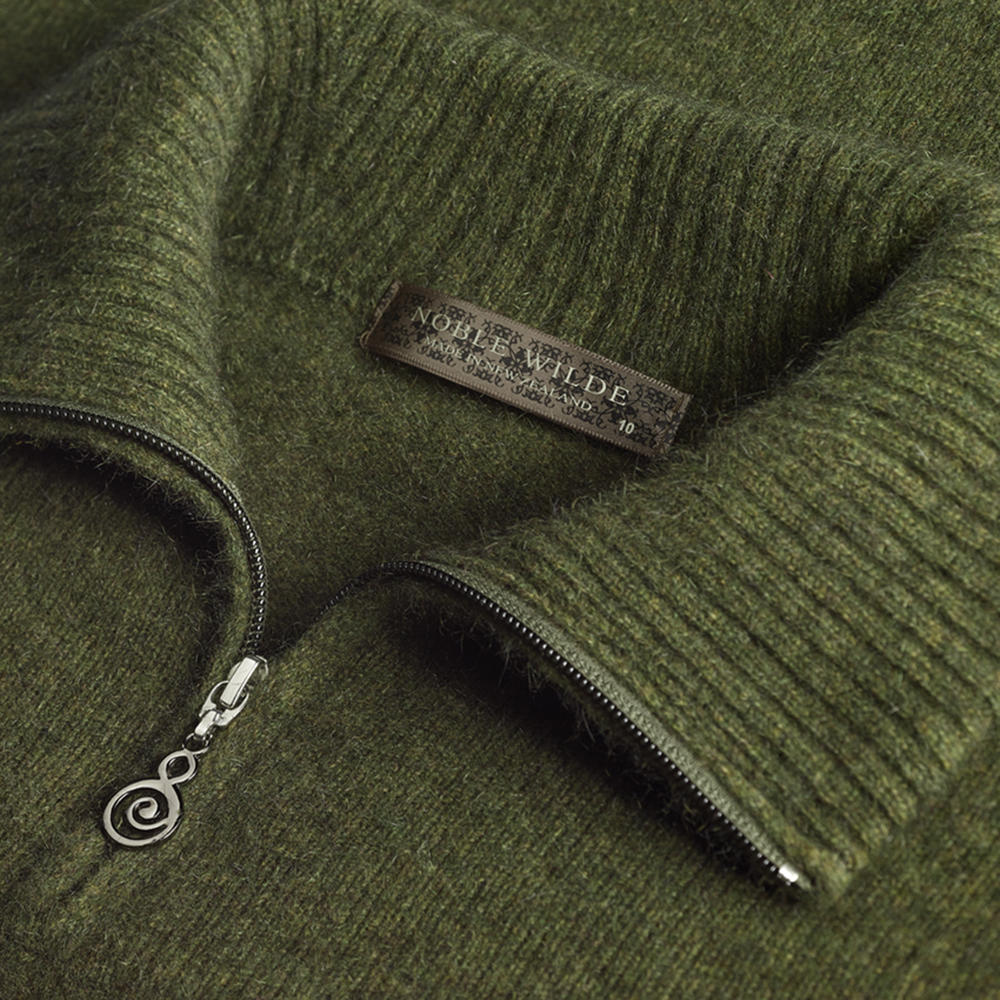 Damen Zip-Pullover Merino-Possum