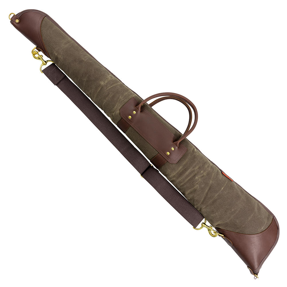 Fourreau pour fusil Frost River, toile cirée, vert olive foncé, taille 120 cm