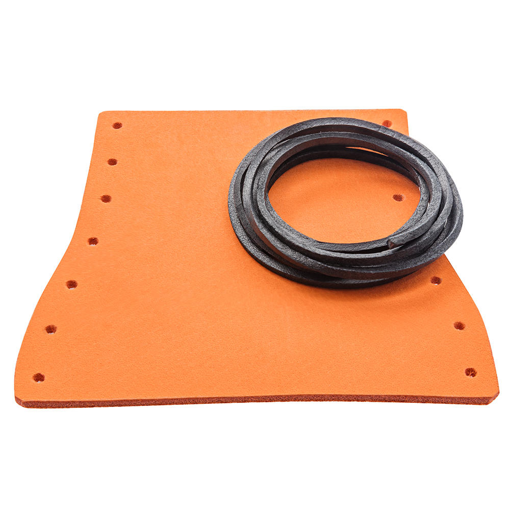 Axe Collar for DICTUM® »Forest Edition« Forest Hatchet, Buffalo Leather, Orange