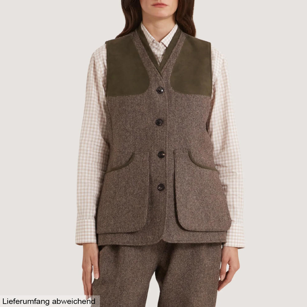 Gilet de tir en tweed pour femme Purdey » Heather «