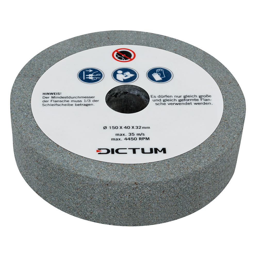 Silicon Carbide Grinding Wheel, 150 x 40 x 32 mm, 80 Grit