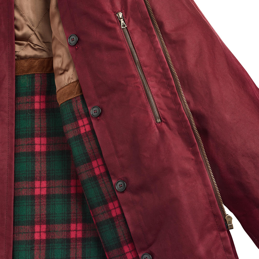 Damen Wachsjacke, rot