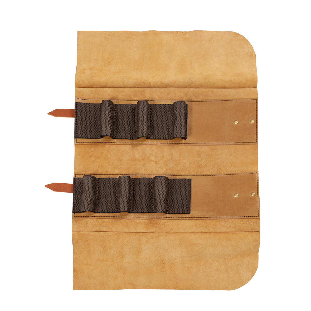 Leather Tool Roll Deluxe, 6 Pockets