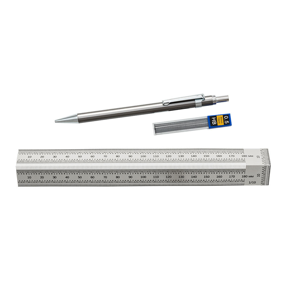 Règle à tracer de précision coudée Hattori®, 180 mm