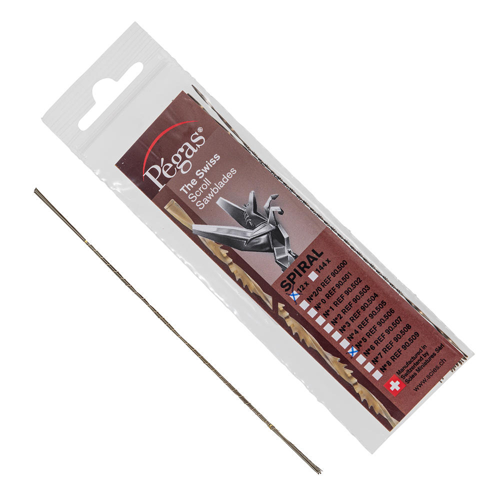 Pégas® Saw Blades, Spiral Tooth Pattern, Blade thickness 1.08 mm, 12-piece Set