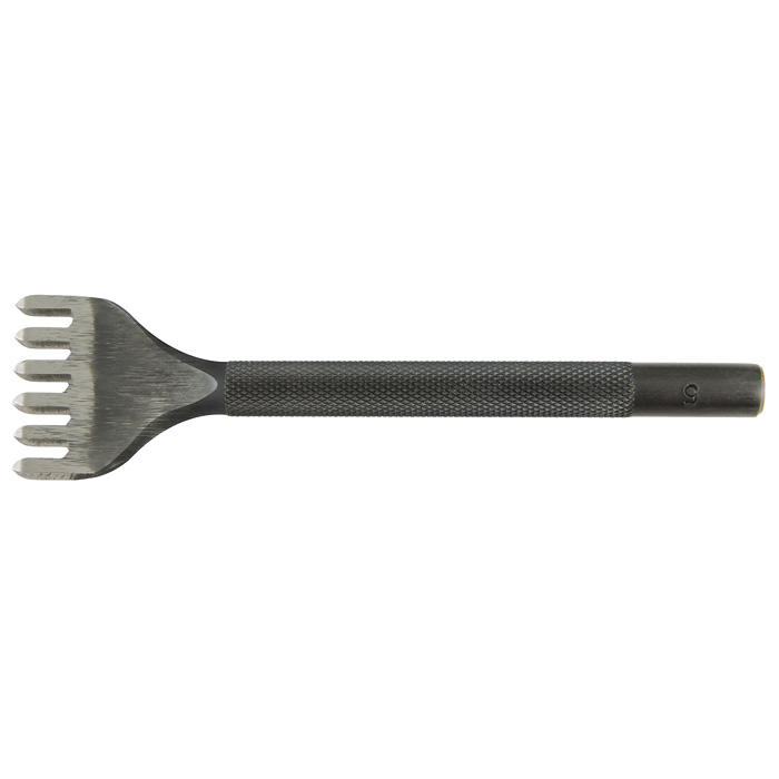 Vorstecheisen für Leder, 6 Zähne, Zahnabstand 5 mm