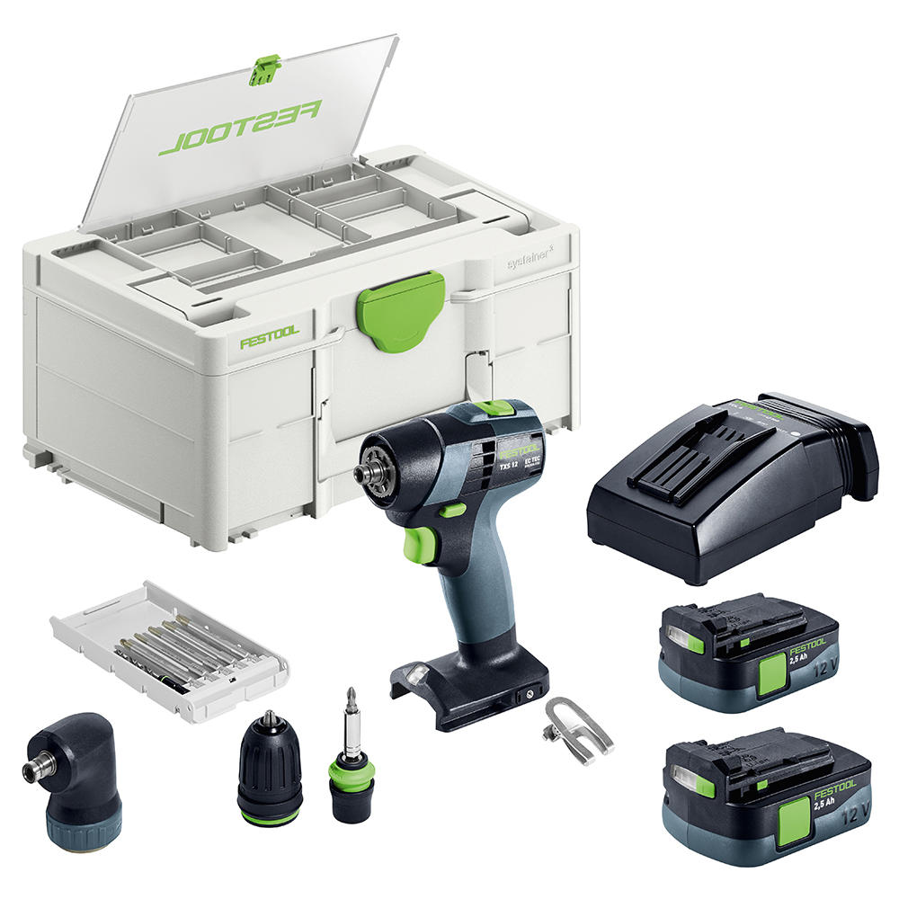 Festool Cordless drill TXS 12 2,5-Set