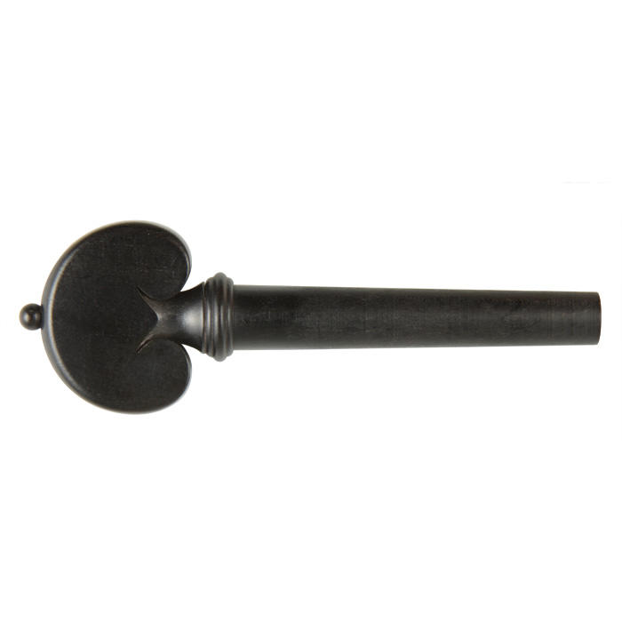 Wirbel Herzform, Horn-Garnitur, Ebenholz, Violin 4/4, stark