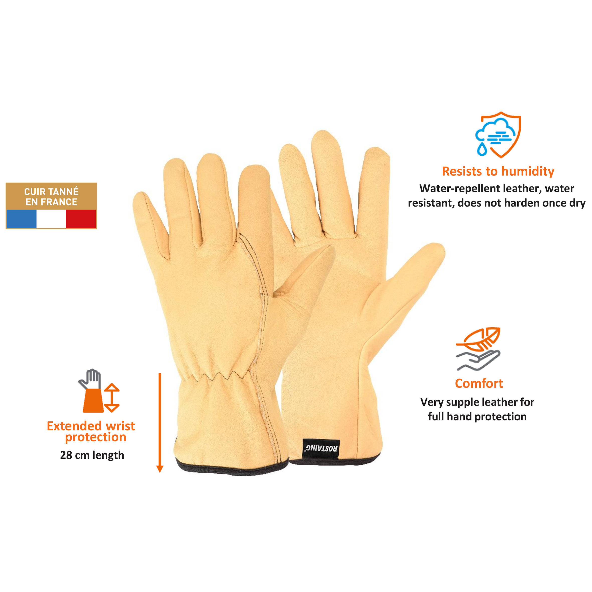 Rostaing® Gardening Gloves »Tradition«, Size 7