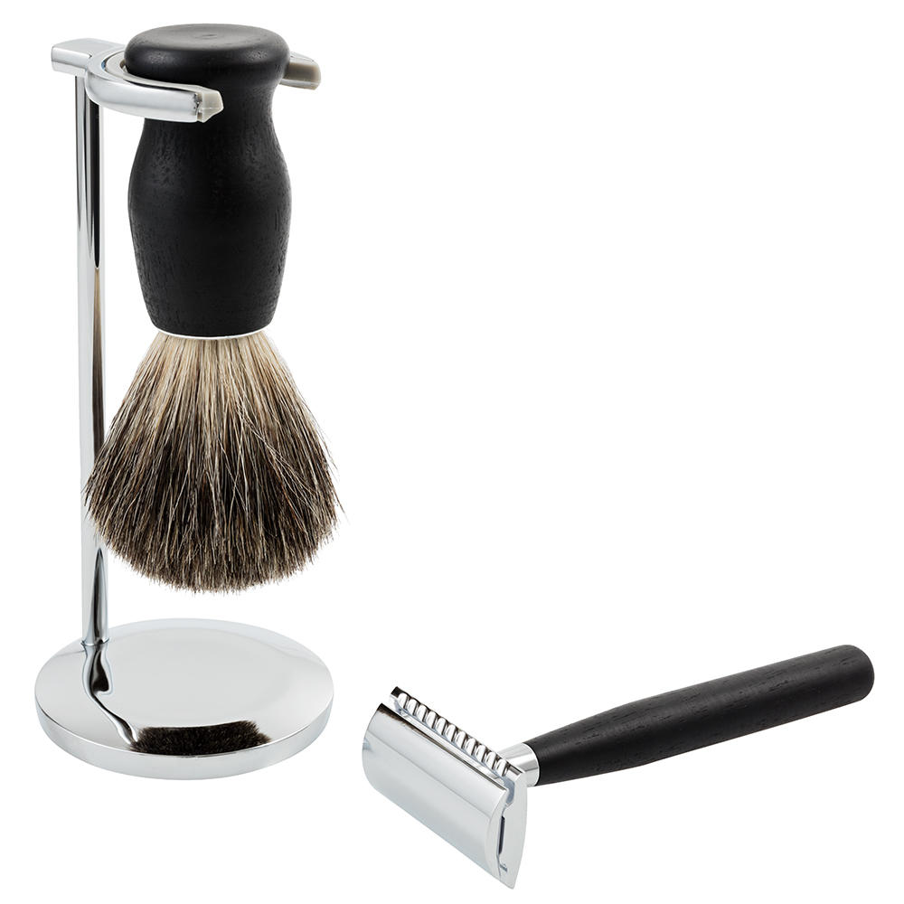 Kit costruzione pennello da barba, setola naturale di tasso, confezione regalo Kit costruzione pennello da barba, setola naturale di tasso, confezione regalo