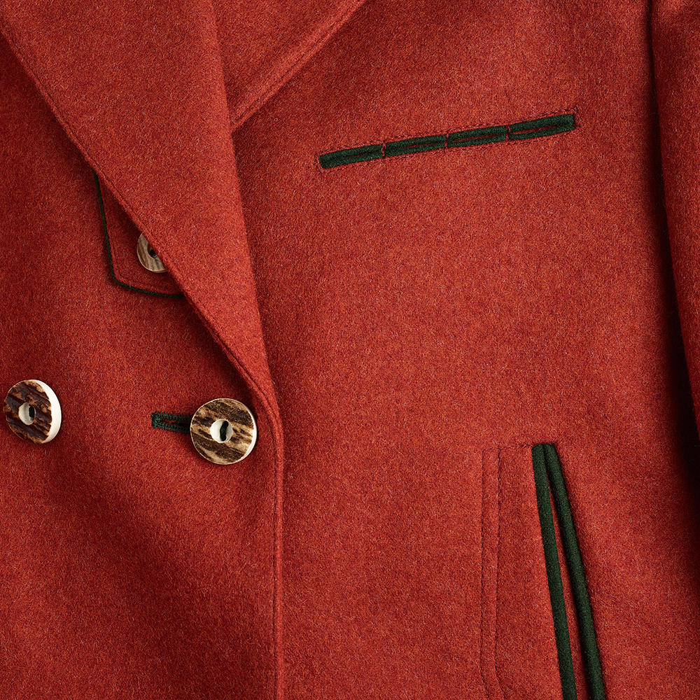 Damen Loden-Jagdjacke, orangerot