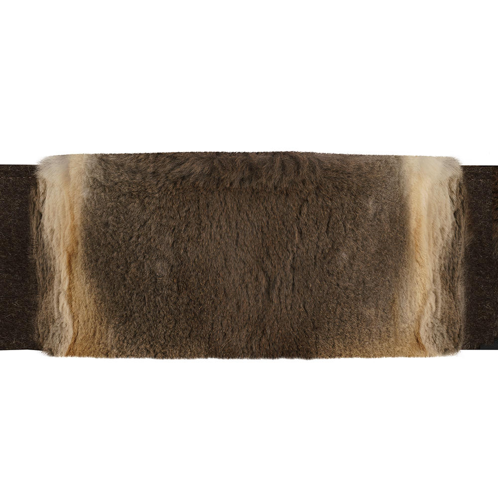 Kidney Belt, Sheared Red Fox/Loden