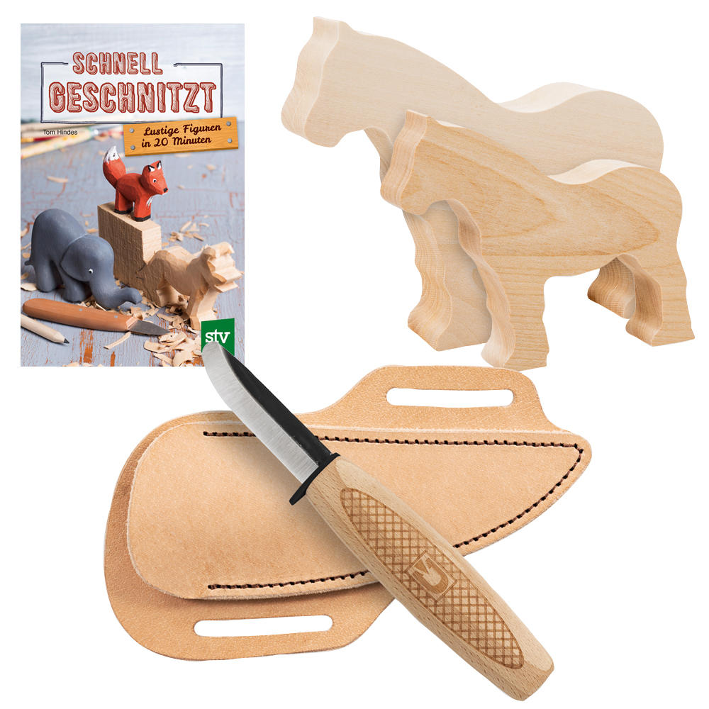 DICTUM® Kinder-Schnitz-Set, 5-teilig