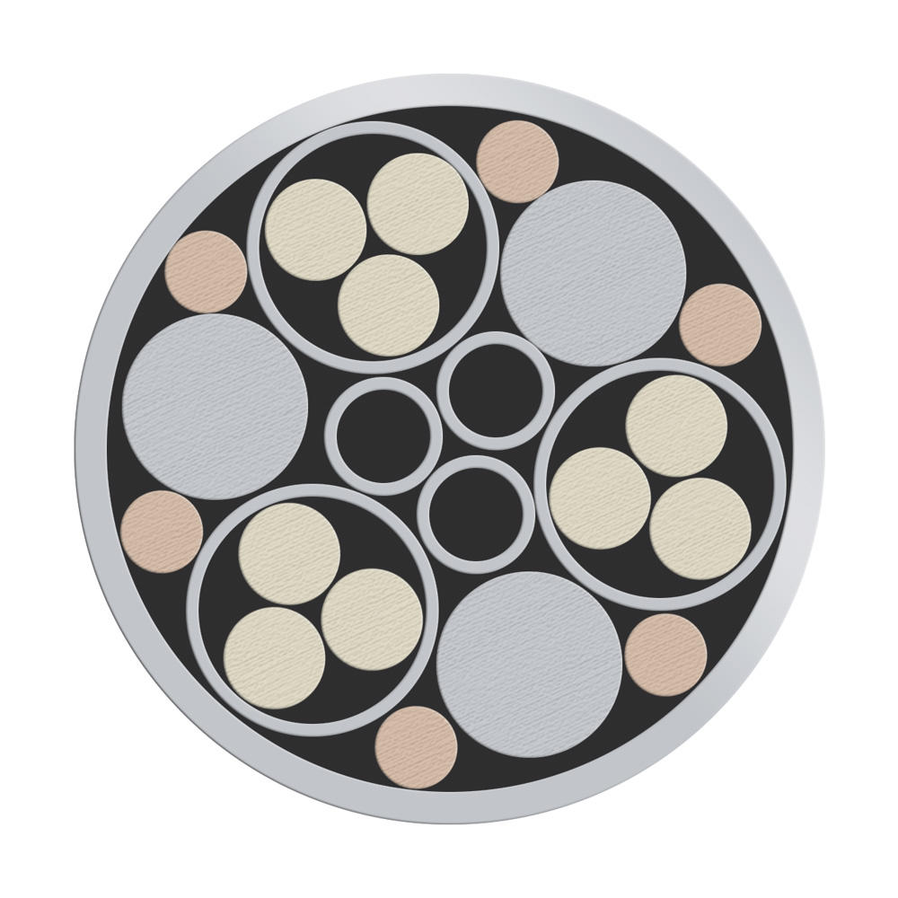 Mosaic Pin, Stainless Steel, Ø 9.5 mm, No. 10