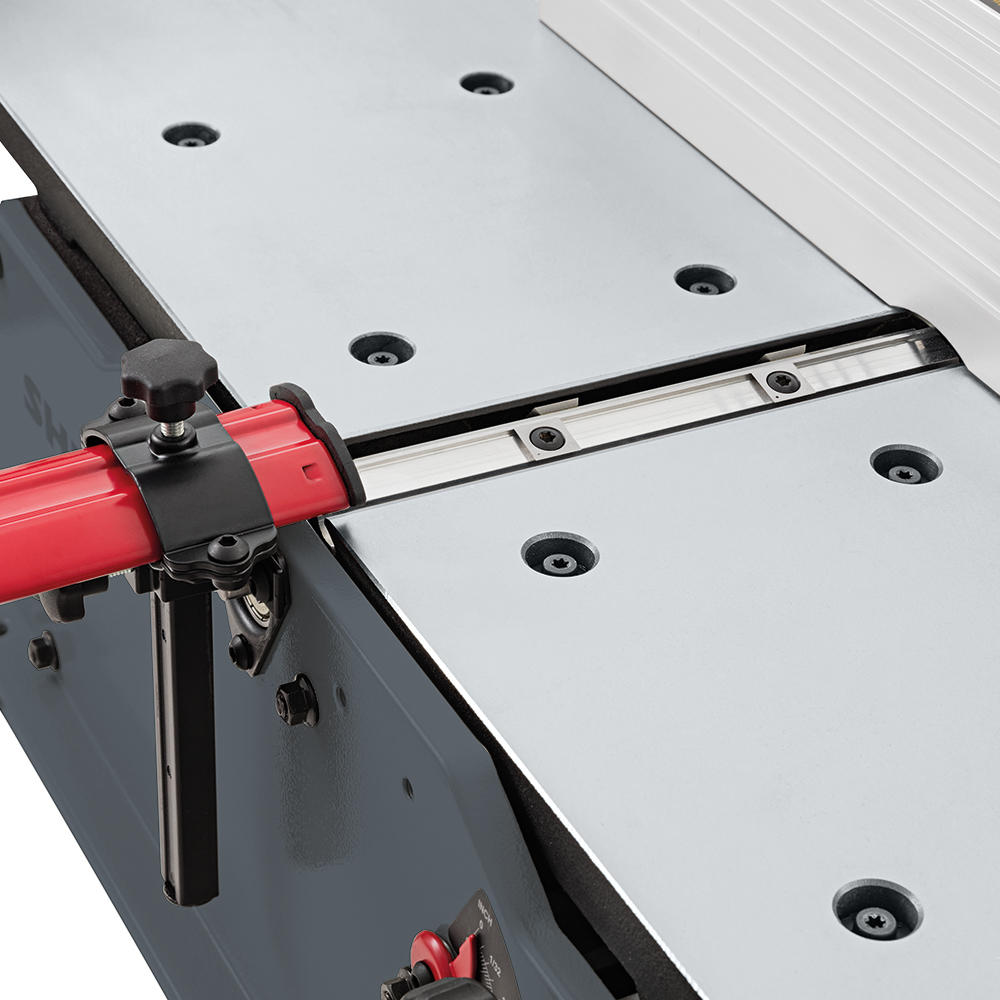 Shinko® Abrichthobelmaschine AH200, Tische aus Aluminiumguss