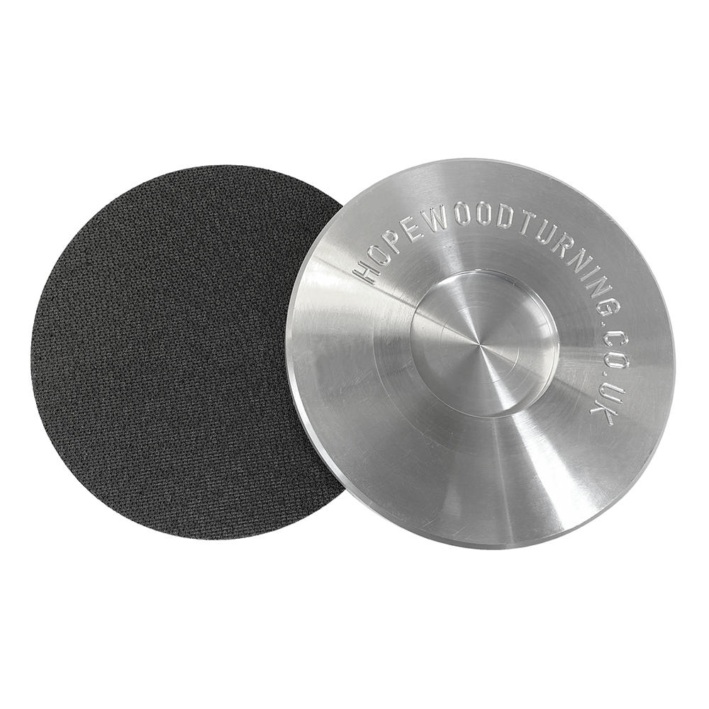 Plateau de ponçage en aluminium Hope Ø 145 mm, avec velcro