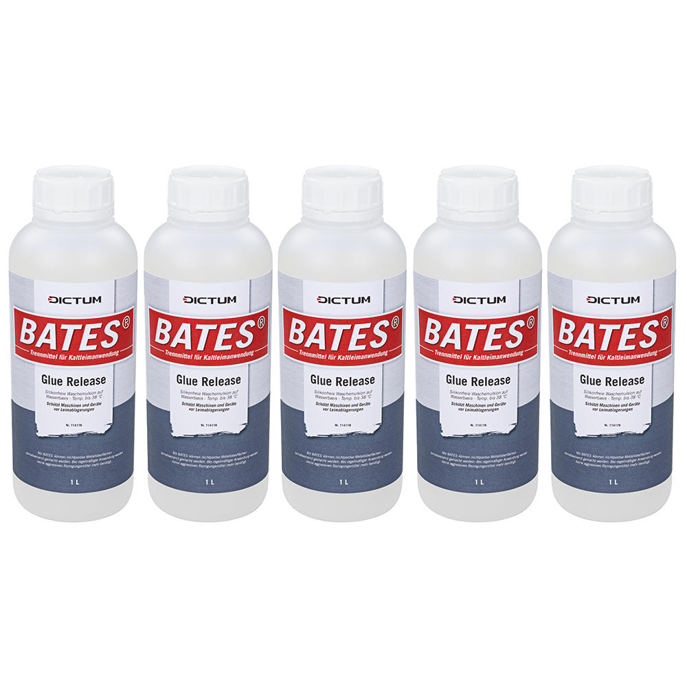 BATES® Trennmittel für Kaltleimanwendungen bis 38 ° C, 5 l