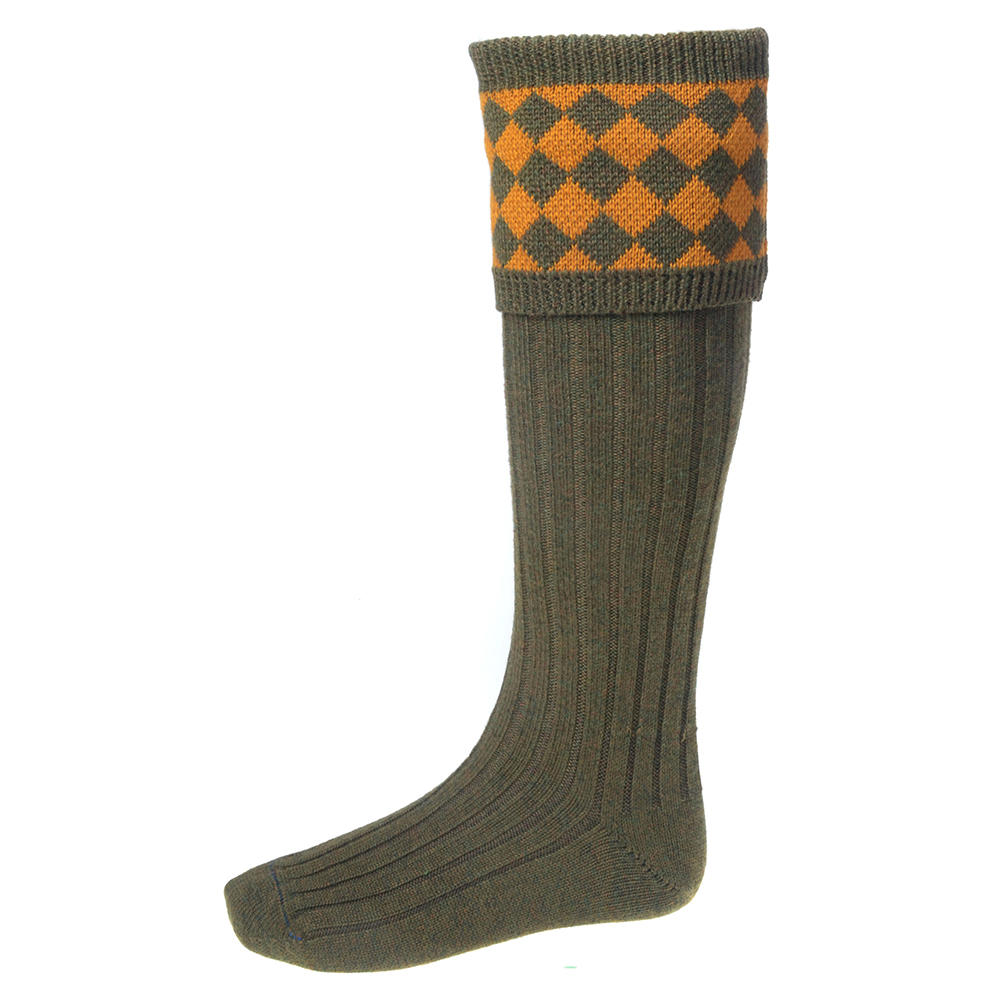 House of Cheviot Herren Jagdstrümpfe CHESSBOARD