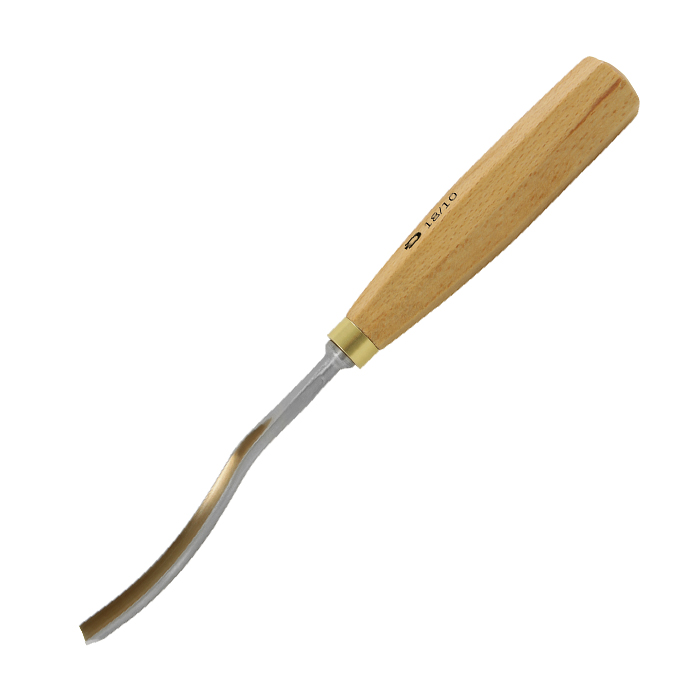 DICTUM® Bildhauereisen, Hohleisen, langgekröpfte Form 18/32 mm
