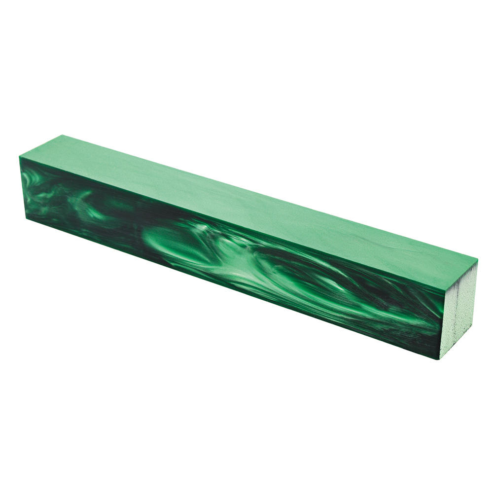 Acrylic Pen Blank, Green Pearl