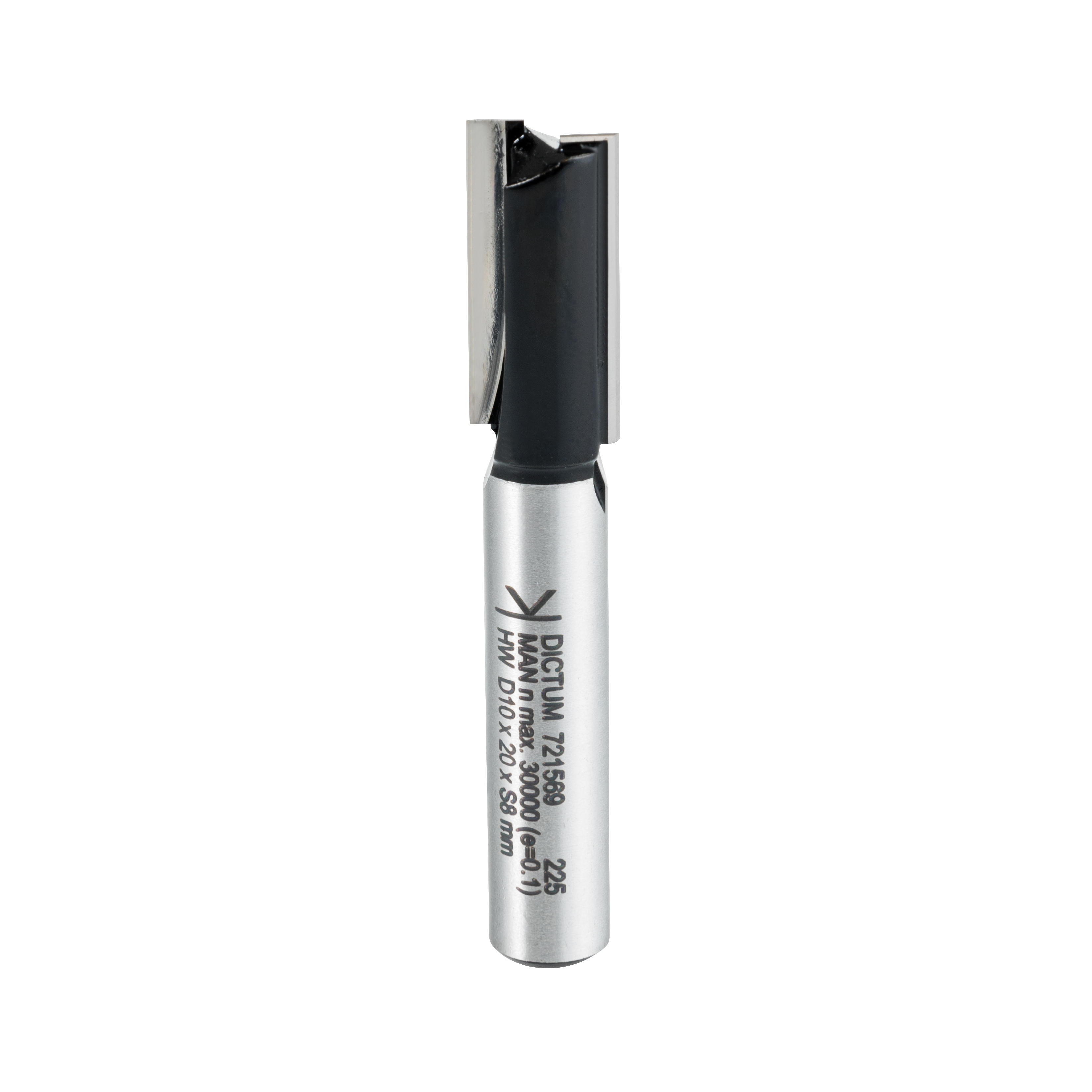 DICTUM® HW-Nutfräser, Schaft Ø 8 mm, D 10 mm