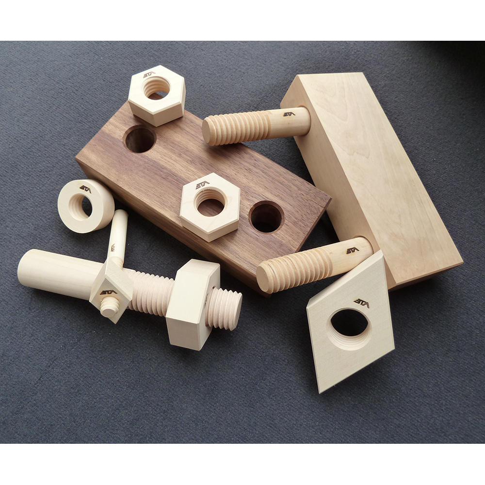Pièce filetée, érable, filetage Ø 12,5 mm