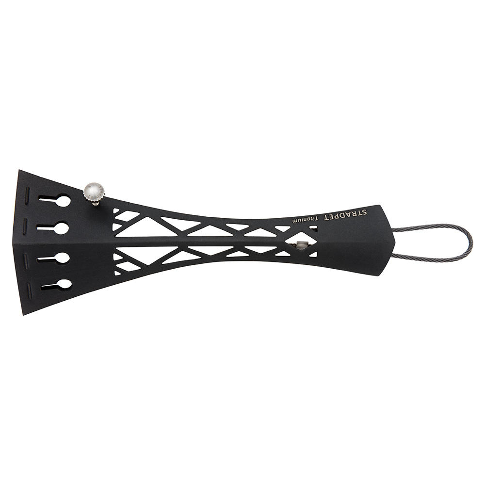 Stradpet® Saitenhalter British Style, Titan, mit Titan-Einhängesaite, Violin 4/4