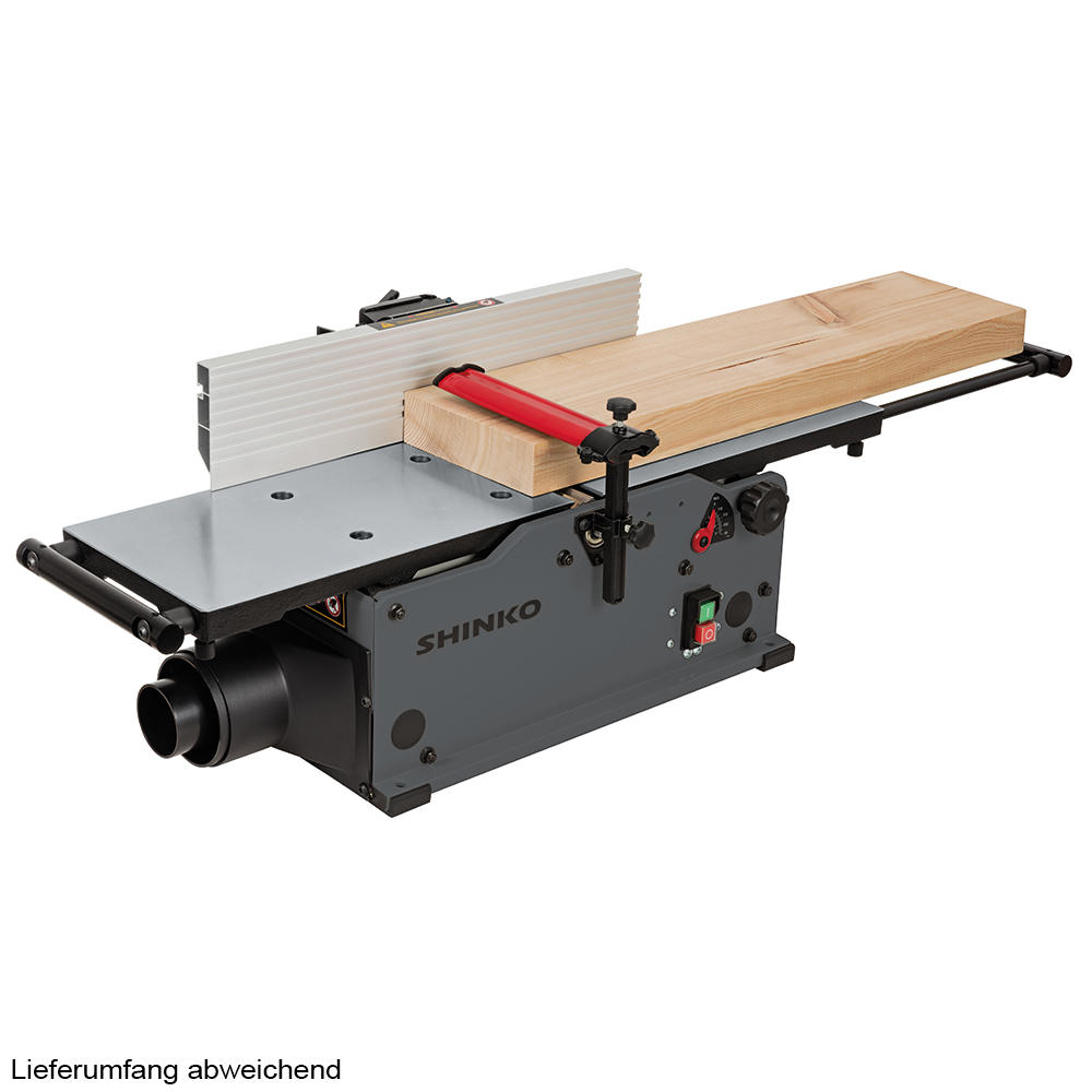Shinko® Abrichthobelmaschine AH200, Tische aus Aluminiumguss