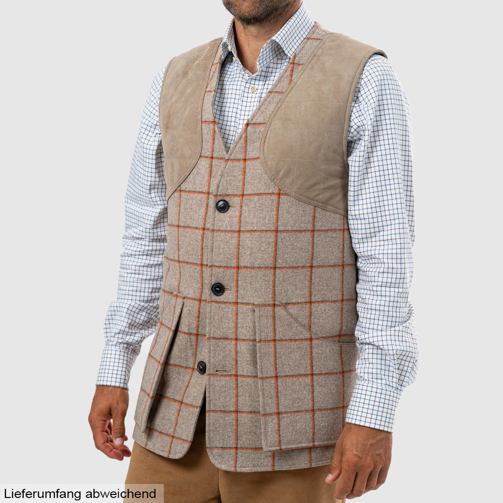 Gilet de tir pour homme The GunDog Affair » Mersey «, beige/orange