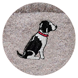 beige (motif: Springer Spaniel)