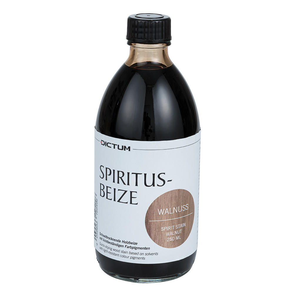 Mordente all'alcool DICTUM®, 250 ml, tonalità legno, noce