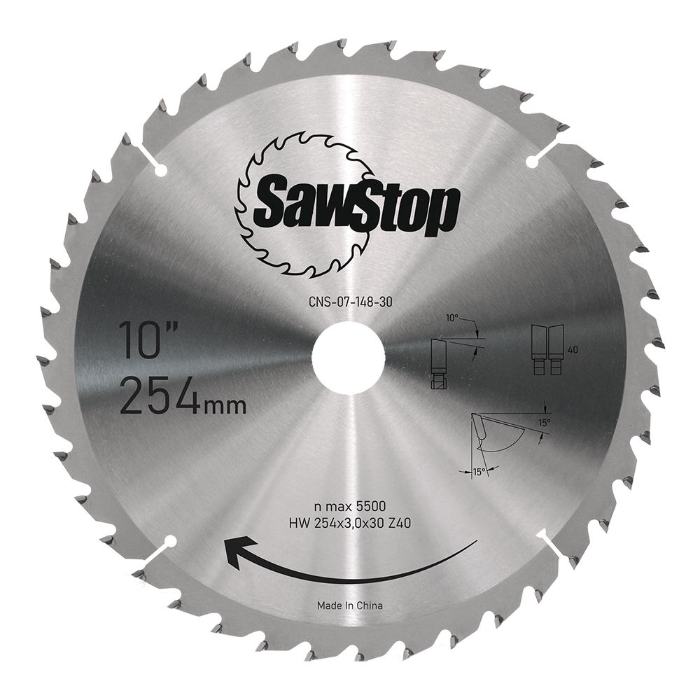 Lama per sega circolare SawStop HW 254 x 3,0 x 30, W40