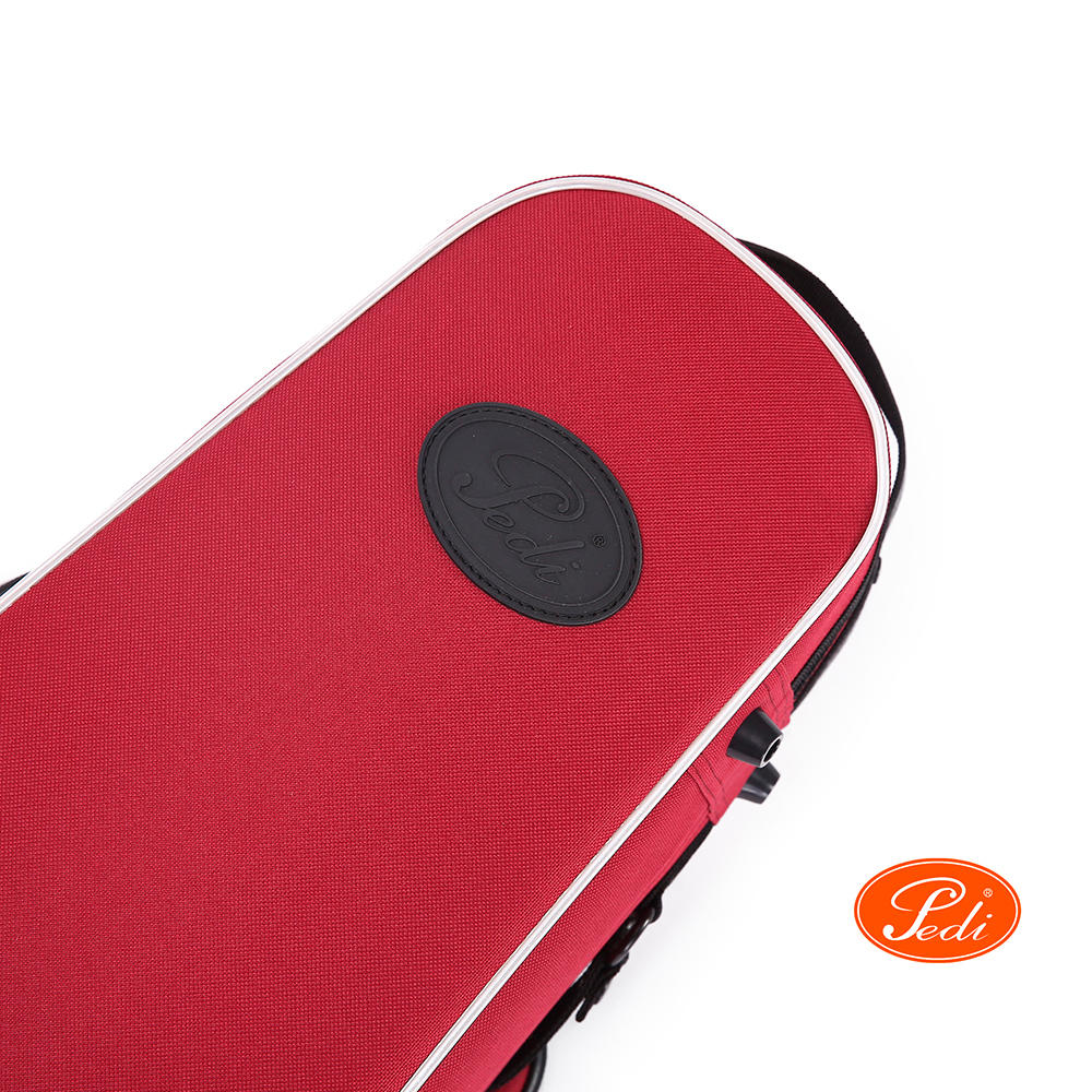 Étui-caisse Pedi®, modèle P100, violon 4/4, réfléchissant, rouge