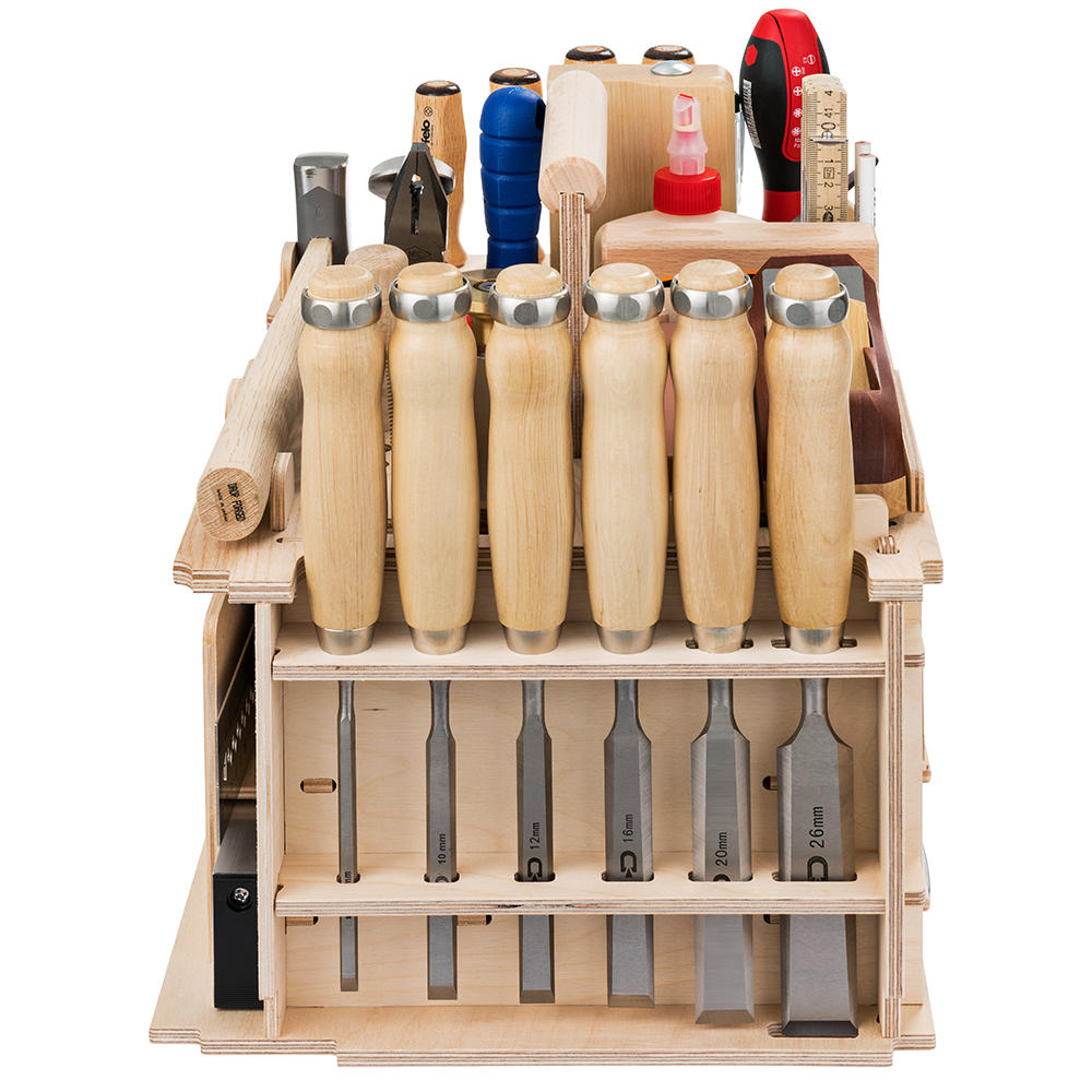 DICTUM Tool Carrier »Cabinet making, Interior Work«, Equipped, 43-Piece Set