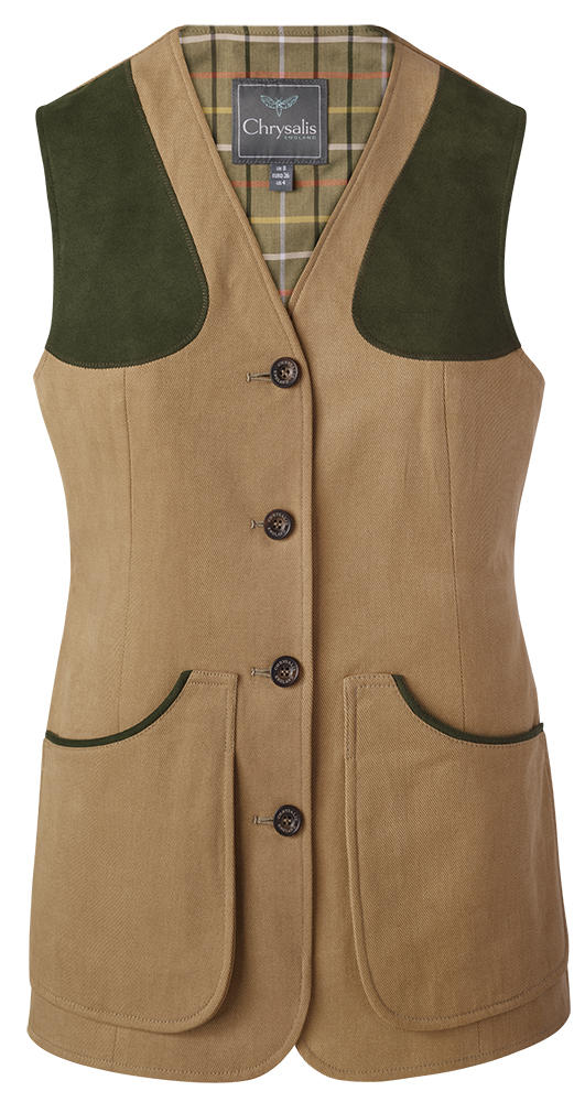 Chrysalis Ladies Shooting Vest, Cotton Twill