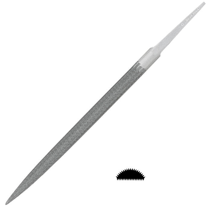 Glardon/Vallorbe® Half-round File, Slim, Cut 0