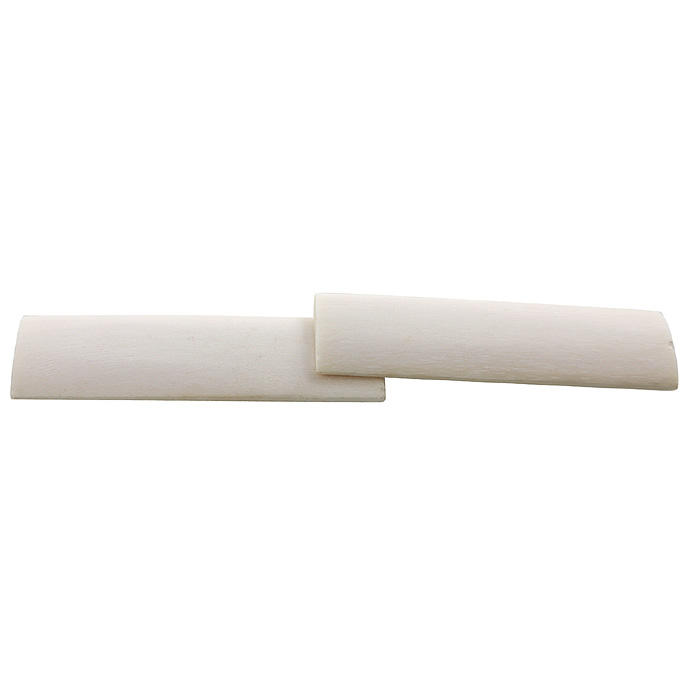 Osso di cammello, rivestimenti per manici, semirotondo, 125 x 35 x 6 mm