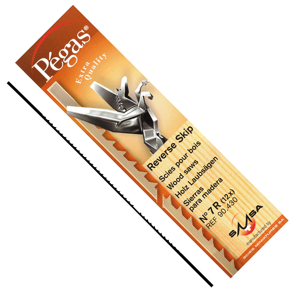 Lames de scie à chantourner Pégas® Skip Reverse, largeur lame 1,24 mm, 12 pcs